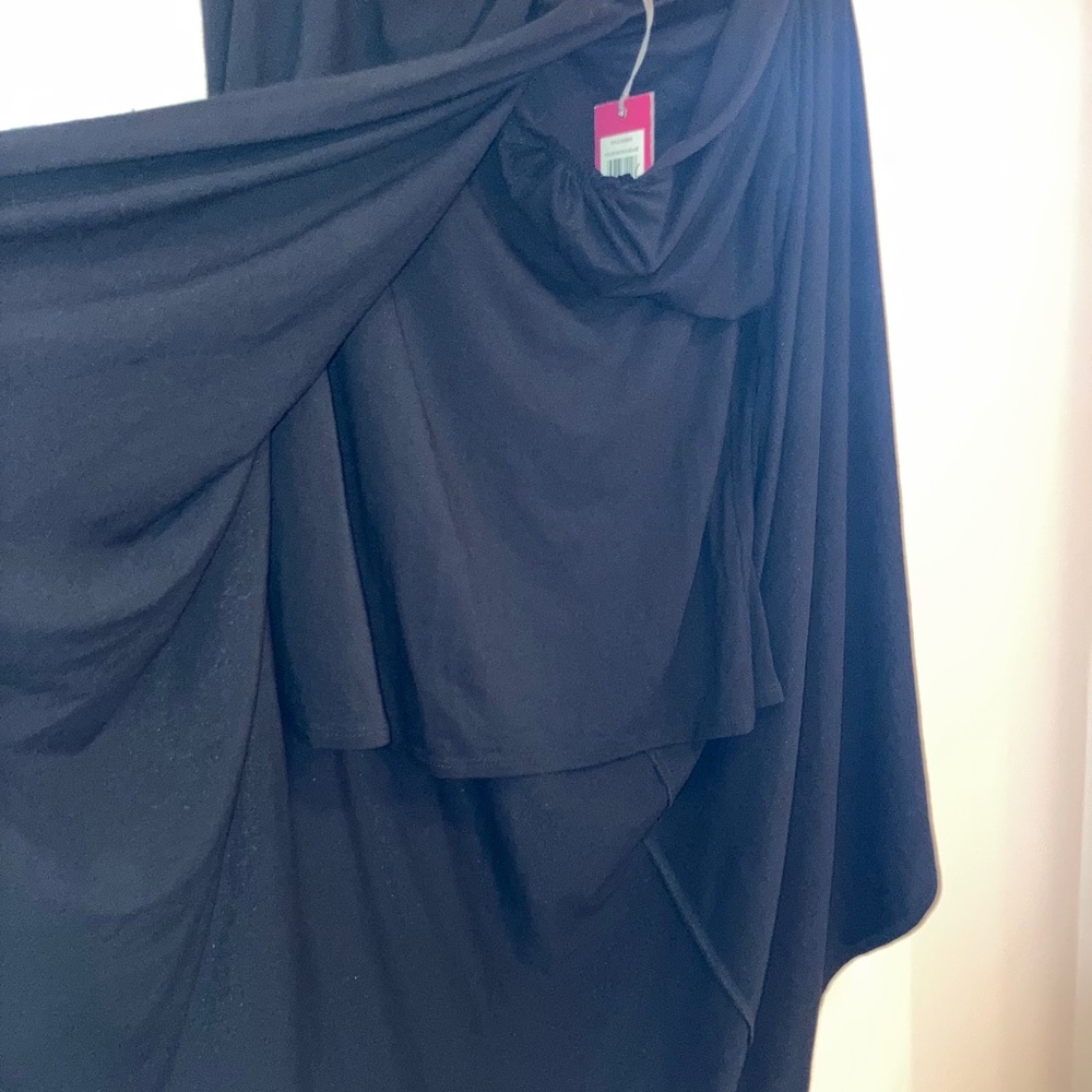 Vince Camuto peekaboo overlay skirt Black Size M